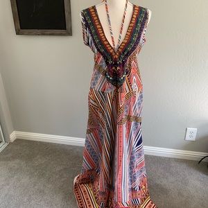 Tribal maxi dress